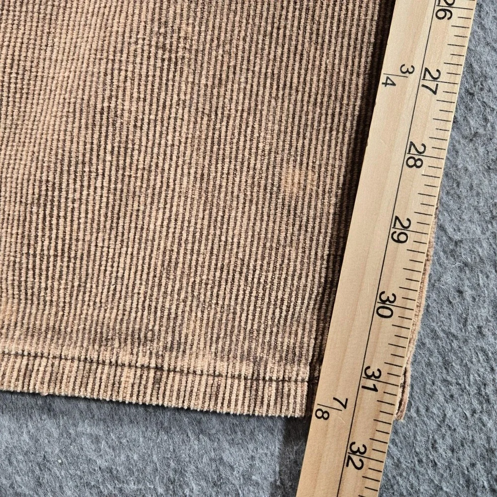 BoohooMAN Pants Mens 36x32 Brown Corduroy Cargo Wide Leg Relaxed Fit Casual